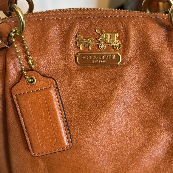 Coach Madison Leather Satchel Bag - Picture 6 of 13